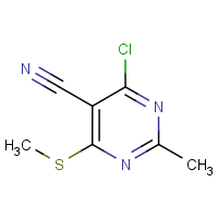 CAS:112969-42-3 | OR2821 | 4-Chloro-5-cyano-2-methyl-6-(methylthio)pyrimidine