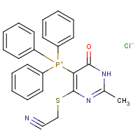 CAS: 301324-90-3 | OR28258 | {4-[(cyanomethyl)thio]-2-methyl-6-oxo-1,6-dihydropyrimidin-5-yl}(triphenyl)phosphonium chloride