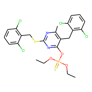 CAS:680214-44-2 | OR28320 | O-{5-(2,6-dichlorobenzyl)-2-[(2,6-dichlorobenzyl)thio]-6-methylpyrimidin-4-yl} O,O-diethyl phosphothioate
