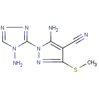 CAS: 121378-71-0 | OR29350 | 5-amino-1-(4-amino-4H-1,2,4-triazol-3-yl)-3-(methylthio)-1H-pyrazole-4-carbonitrile