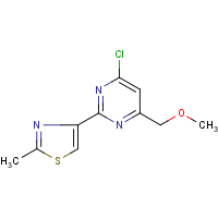 CAS: 263897-42-3 | OR29730 | 4-Chloro-6-(methoxymethyl)-2-(2-methyl-1,3-thiazol-4-yl)pyrimidine