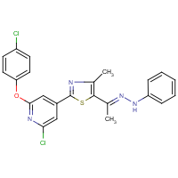 CAS: 680216-48-2 | OR29872 | 1-{2-[2-chloro-6-(4-chlorophenoxy)-4-pyridyl]-4-methyl-1,3-thiazol-5-yl}ethan-1-one 1-phenylhydrazone