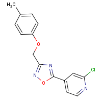 CAS: 680216-74-4 | OR29921 | 2-Chloro-4-{3-[(4-methylphenoxy)methyl]-1,2,4-oxadiazol-5-yl}pyridine