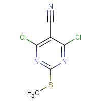 CAS:33097-13-1 | OR29981 | 4,6-Dichloro-2-(methylthio)pyrimidine-5-carbonitrile