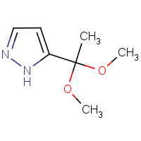CAS: 1188281-53-9 | OR2999 | 5-(1,1-Dimethoxyethyl)-1H-pyrazole