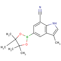 CAS:2103353-09-7 | OR300189 | 3-Methyl-5-(4,4,5,5-tetramethyl-1,3,2-dioxaborolan-2-yl)-1H-indole-7-carbonitrile