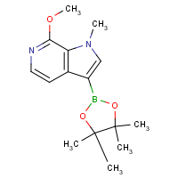 CAS:1627713-58-9 | OR300200 | 7-Methoxy-1-methyl-3-(4,4,5,5-tetramethyl-1,3,2-dioxaborolan-2-yl)-1H-pyrrolo[2,3-c]pyridine