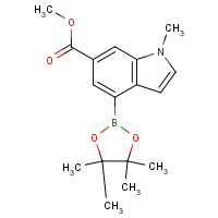 CAS:2103352-55-0 | OR300207 | Methyl 1-methyl-4-(4,4,5,5-tetramethyl-1,3,2-dioxaborolan-2-yl)-1H-indole-6-carboxylate
