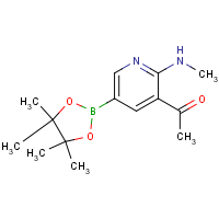 CAS:2103352-44-7 | OR300321 | 1-(5-(4,4,5,5-Tetramethyl-1,3,2-dioxaborolan-2-yl)-2-(methylamino)pyridin-3-yl)ethanone