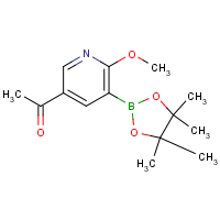 CAS:  | OR300328 | 1-(6-Methoxy-5-(4,4,5,5-tetramethyl-1,3,2-dioxaborolan-2-yl)pyridin-3-yl)ethanone