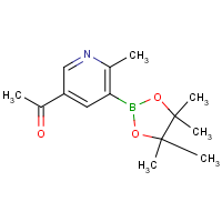 CAS:  | OR300329 | 1-(6-Methyl-5-(4,4,5,5-tetramethyl-1,3,2-dioxaborolan-2-yl)pyridin-3-yl)ethanone