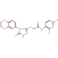 CAS:680217-72-5 | OR30034 | N1-(2,6-dichloro-3-pyridyl)-2-{[4-(2,3-dihydro-1,4-benzodioxin-6-yl)-5-oxo-4,5-dihydro-1H-1,2,4-tria