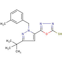 CAS: 306937-16-6 | OR30052 | 5-[3-(tert-Butyl)-1-(3-methylbenzyl)-1H-pyrazol-5-yl]-1,3,4-oxadiazole-2-thiol