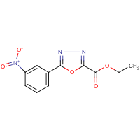 CAS:  | OR300598 | Ethyl 5-[3-(nitrophenyl)]-1,3,4-oxadiazole-2-carboxylate