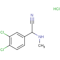 CAS:  | OR300847 | 2-(3,4-Dichlorophenyl)-2-(methylamino)acetonitrile hydrochloride