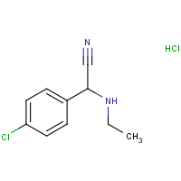 CAS:  | OR300853 | 2-(4-Chlorophenyl)-2-(ethylamino)acetonitrile hydrochloride