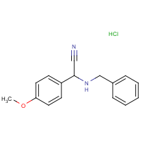 CAS:  | OR300863 | 2-(Benzylamino)-2-(4-methoxyphenyl)acetonitrile hydrochloride