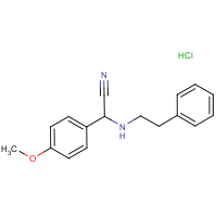 CAS:  | OR300868 | 2-(4-Methoxyphenyl)-2-(phenethylamino)acetonitrile hydrochloride