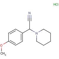 CAS:  | OR300877 | 2-(4-Methoxyphenyl)-2-(piperidin-1-yl)acetonitrile hydrochloride