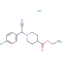 CAS:  | OR300880 | Ethyl 1-[cyano(4-chlorophenyl)methyl]piperidine-4-carboxylate hydrochloride