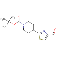 CAS:869901-02-0 | OR301228 | 4-(4-Formyl-2-thiazolyl)-1-piperidinecarboxylic acid, 1,1-dimethylethyl ester