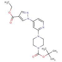CAS:1429309-49-8 | OR302012 | tert-Butyl 4-{4-[4-(ethoxycarbonyl)-1H-pyrazol-1-yl]pyridin-2-yl}piperazine-1-carboxylate