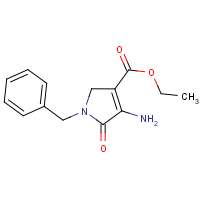 CAS:53720-95-9 | OR302033 | 4-Amino-2,5-dihydro-5-oxo-1-(phenylmethyl)-1H-pyrrole-3-carboxylic acid, ethyl ester