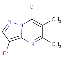 CAS:1429309-40-9 | OR302050 | 3-Bromo-7-chloro-5,6-dimethylpyrazolo[1,5-a]pyrimidine