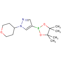 CAS: 1040377-03-4 | OR302141 | 1-(Tetrahydro-2H-pyran-4-yl)-4-(4,4,5,5-tetramethyl-1,3,2-dioxaborolan-2-yl)-1H-pyrazole
