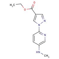 CAS:1624261-04-6 | OR302179 | Ethyl 1-(5-(methylamino)pyridin-2-yl)-1H-pyrazole-4-carboxylate