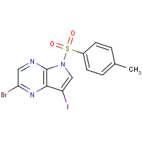 CAS:875781-45-6 | OR302470 | 2-Bromo-7-iodo-5-tosyl-5H-pyrrolo[2,3-b]pyrazine