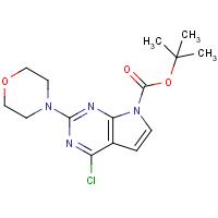 CAS:1227958-31-7 | OR302473 | tert-Butyl 4-chloro-2-morpholino-7H-pyrrolo[2,3-d]pyrimidine-7-carboxylate