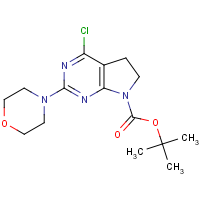 CAS: 1439823-58-1 | OR302474 | 4-Chloro-2-(morpholin-4-yl)-6,7-dihydro-5H-pyrrolo[2,3-d]pyrimidine, N7-BOC protected