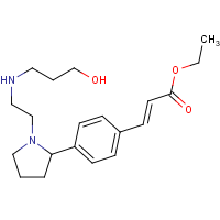 CAS: 1980010-91-0 | OR302589 | (E)-Ethyl 3-(4-(1-(2-((3-hydroxypropyl)amino)ethyl)pyrrolidin-2-yl)phenyl)acrylate