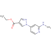 CAS: 1624260-65-6 | OR302600 | Ethyl 1-(2-(methylamino)pyridin-4-yl)-1H-pyrazole-4-carboxylate