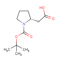CAS: 101555-60-6 | OR302705 | (R)-2-(1-(tert-Butoxycarbonyl)pyrrolidin-2-yl)acetic acid