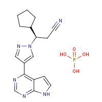 CAS:1092939-17-7 | OR302722 | (R)-3-(4-(7H-Pyrrolo[2,3-d]pyrimidin-4-yl)-1H-pyrazol-1-yl)-3-cyclopentylpropanenitrile phosphate