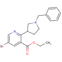 CAS: 1706447-15-5 | OR302769 | Ethyl 2-(1-benzylpyrrolidin-3-yl)-5-bromonicotinate