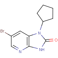 CAS: 1393845-82-3 | OR303006 | 6-Bromo-1-cyclopentyl-1H,2H,3H-imidazo[4,5-b]pyridin-2-one