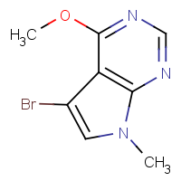 CAS:1393845-84-5 | OR303008 | 5-Bromo-4-methoxy-7-methyl-7H-pyrrolo[2,3-d]pyrimidine
