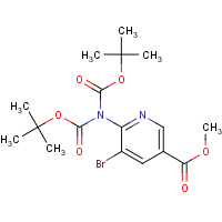 CAS:1393845-63-0 | OR303037 | Methyl 6-{bis[(tert-butoxy)carbonyl]amino}-5-bromopyridine-3-carboxylate