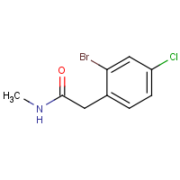 CAS: 1383543-19-8 | OR303168 | 2-(2-Bromo-4-chlorophenyl)-N-methylacetamide