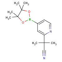CAS:1402390-59-3 | OR303187 | 2-Methyl-2-[4-(tetramethyl-1,3,2-dioxaborolan-2-yl)pyridin-2-yl]propanenitrile
