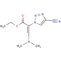 CAS:1154030-73-5 | OR303255 | Ethyl 3-(dimethylamino)-2-(4-cyano-1H-1,2,3-triazol-1-yl)acrylate