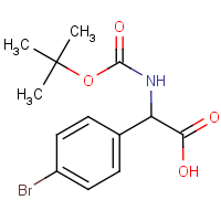 CAS:917925-71-4 | OR303297 | 2-(4-Bromophenyl)-2-{[(tert-butoxy)carbonyl]amino}acetic acid