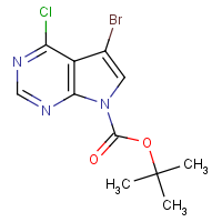 CAS: 1202864-54-7 | OR303349 | tert-Butyl 5-bromo-4-chloro-7H-pyrrolo[2,3-d]pyrimidine-7-carboxylate