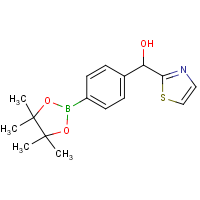 CAS: 1073371-73-9 | OR303430 | [4-(4,4,5,5-Tetramethyl-[1,3,2]dioxaborolan-2-yl)-phenyl]-thiazol-2-yl-methanol