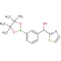 CAS:  | OR303459 | [3-(4,4,5,5-Tetramethyl-[1,3,2]dioxaborolan-2-yl)-phenyl]-thiazol-2-yl-methanol