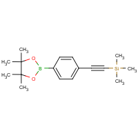 CAS:870238-65-6 | OR303469 | 4,4,5,5-Tetramethyl-2-(4-trimethylsilanylethynyl-phenyl)-[1,3,2]dioxaborolane