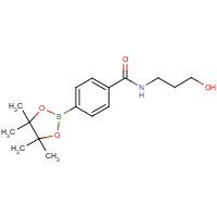 CAS: 1449134-30-8 | OR303475 | N-(3-Hydroxy-propyl)-4-(4,4,5,5-tetramethyl-[1,3,2]dioxaborolan-2-yl)-benzamide
